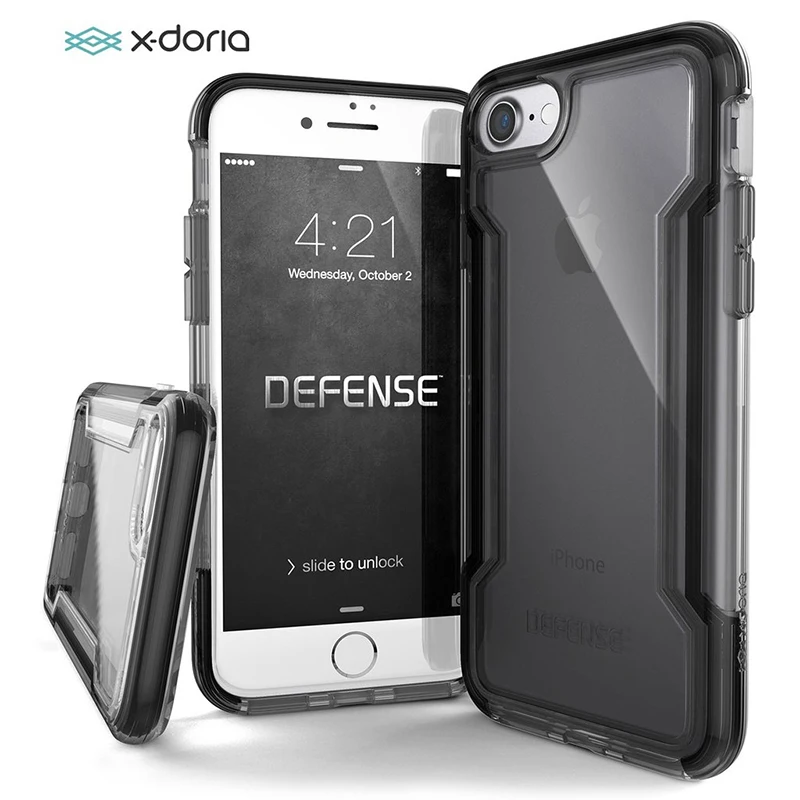

X-Doria Phone Case For iPhone 7 8 Plus Defense Clear Military Grade Drop Tested Protective Case For iPhone 7 8 Transparent Cover