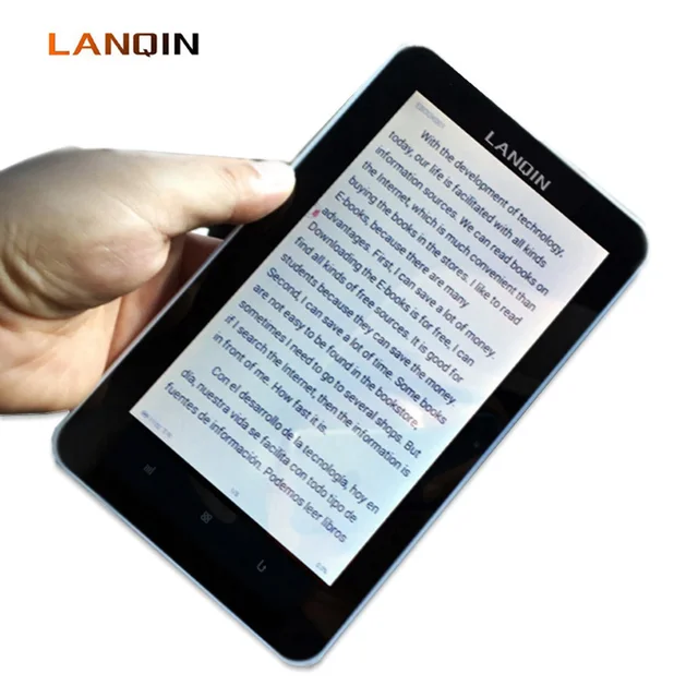 lanqin ebook reader with 16gb card memory 7inch touch screen digital