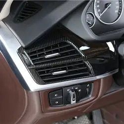 ABS 2 шт. центральной консоли обе стороны кондиционер Outlet кадр украшения наклейки для BMW X5 F15 X6 F16 2014- 18 автомобилей Организатор