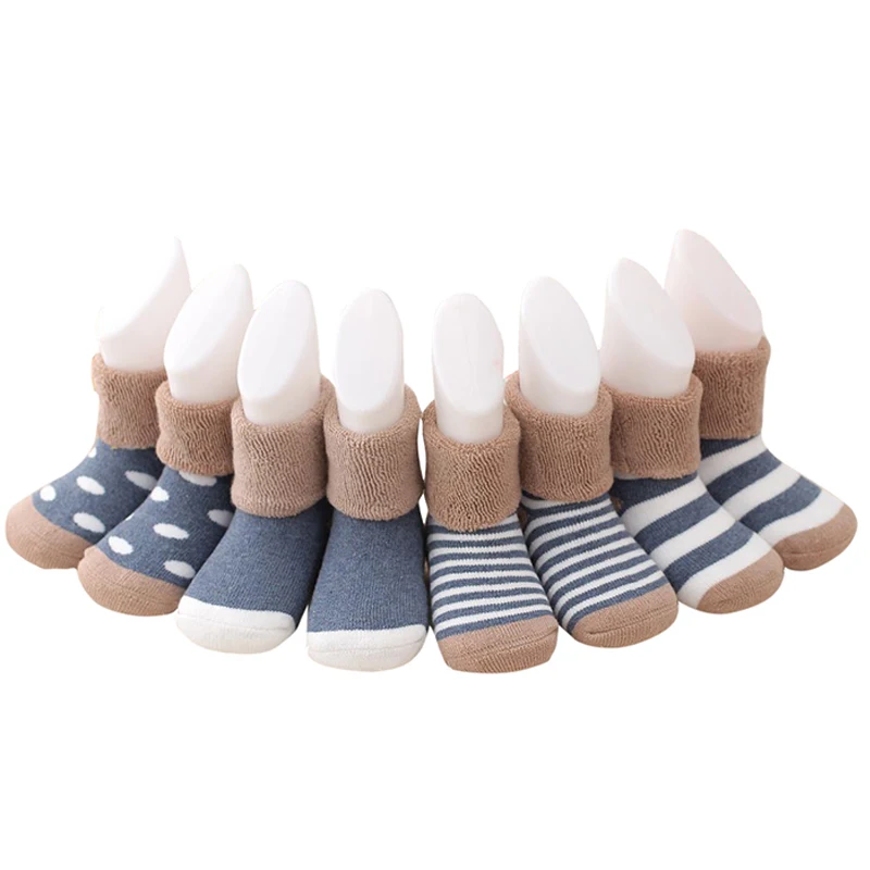 4 Pairslot Baby Socks Newborn 0-12 M Baby Socks Winter Warm Baby Girls Boy Socks Spring Summer Newborn Baby Boy Socks Meias Par (15)