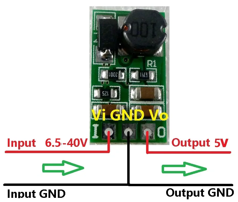 Dd4012sb_5v* 3, 5 Вт DC 5-40 В до 5 В DC Шаг-Подпушка понижающего Converte для USB смартфон зарядное устройство солнечной энергии Портативный Mobile Power sup