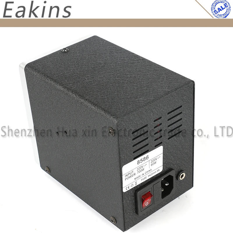 EAKINS 8586 BGA SMD паяльная станция 750 Вт 2 в 1 цифровой ESD фена паяльная станция для сварки ремонтный набор инструментов