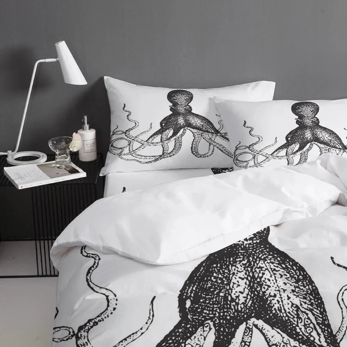 FamilyDecor DHL Free Shipping Sea Octopus Cthulhu Bedding Sets Duvet Set Covers Father'S Day Flat Sheet Halloween Bed Sets