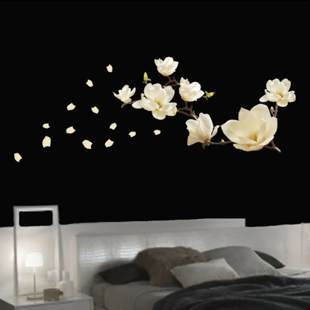 Съемный водонепроницаемый цветок магнолии DIY художественная роспись Съемная