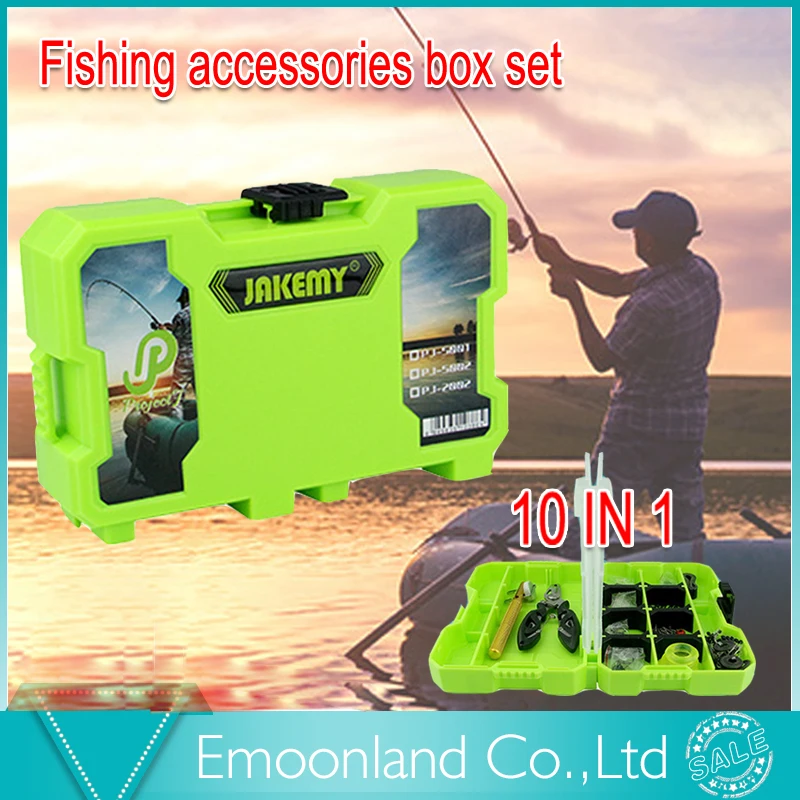 Good fishing tools 2016 multifunctional tool set with rod ring, float rubber, pliers, hook, pin