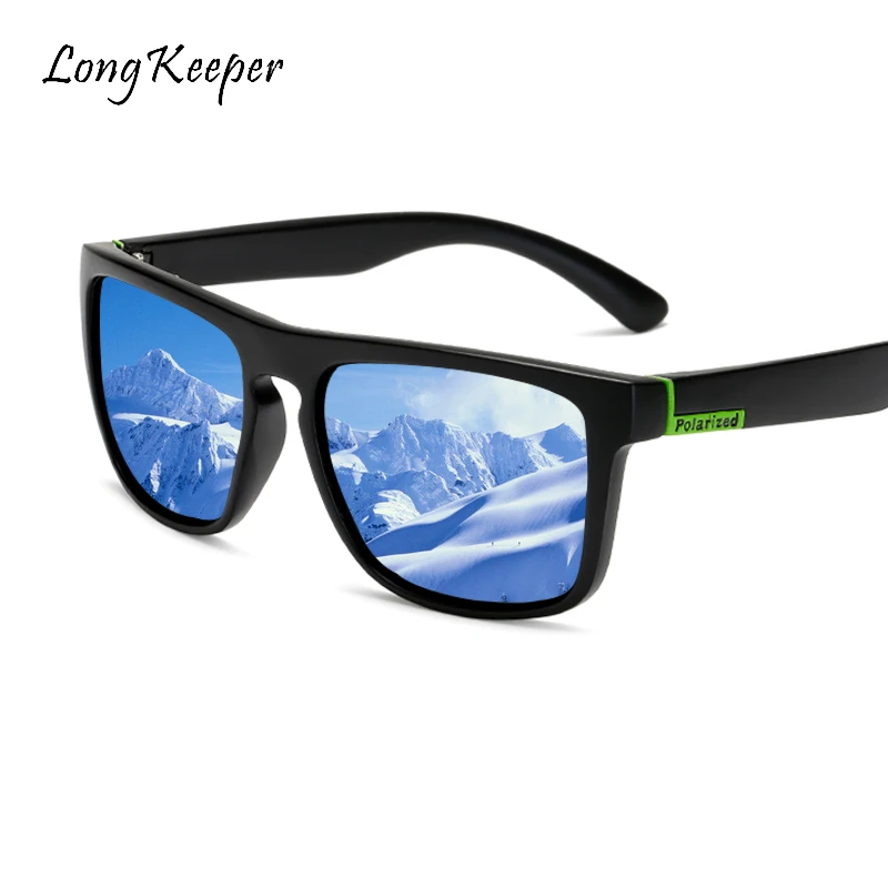 Longkeperer брендовые дизайнерские Квадратные Солнцезащитные очки поляризованные Мужские Винтажные модные очки женские солнцезащитные очки
