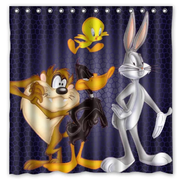 Bugs Bunny Bath Shower Curtain 180x180cm Fashional Waterproof Polyester Bathroom Curtains