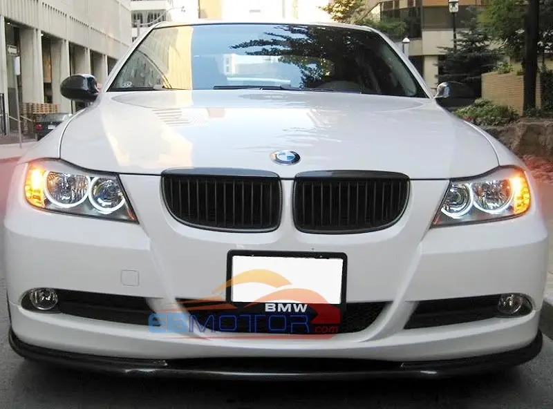 HAM style front lip spoiler for BMW E90 325 328 3-Series 4door Sedan 2005-2008 Pre-LCI model