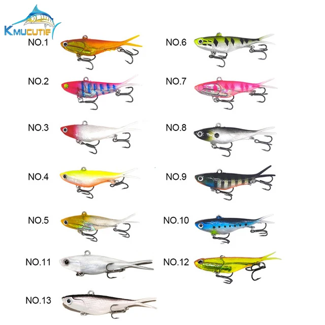 

10pcs 95mm Soft Vibe Bulk Mad Mullet Stretch Fishing Lures Barra Lures Rubber soft vib lead baits 13 colors