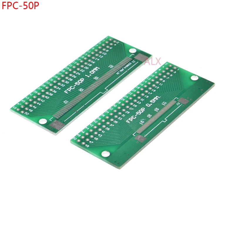 5PCS FPC-50PIN CABLE PITCH 0.5MM 1MM TO DIP 2.54MM adapter PCB BOARD FFC 50P FPC 50Pin connector WIRE DIP50 Converter | Обустройство