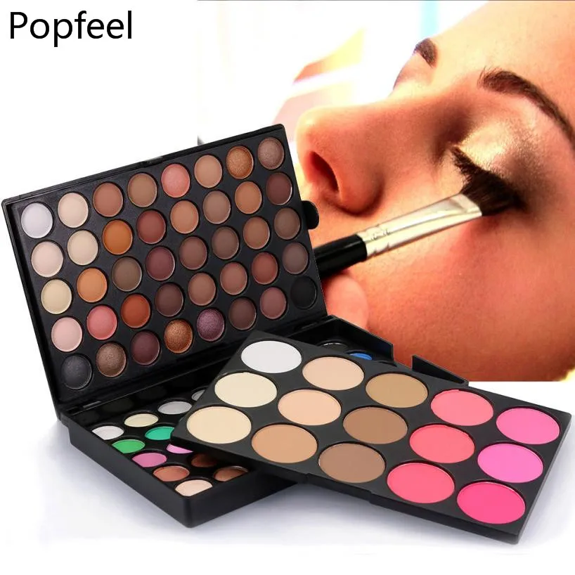 

Popfeel Amazing  Cosmetic Matte Eyeshadow Cream Eye Shadow Makeup Palette Shimmer Set 95 Color Beauty Girl  M2X10