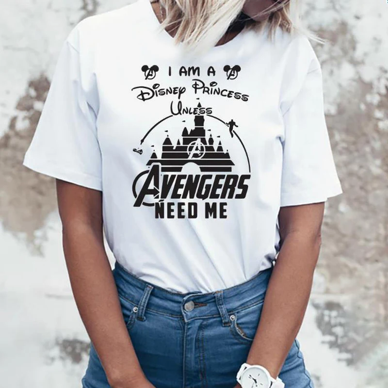 

Marvel Avengers Endgame T Shirt Women Heroes Superheroes Marvel Comics Captain America Thanos Vacation T-shirt Dropshipping