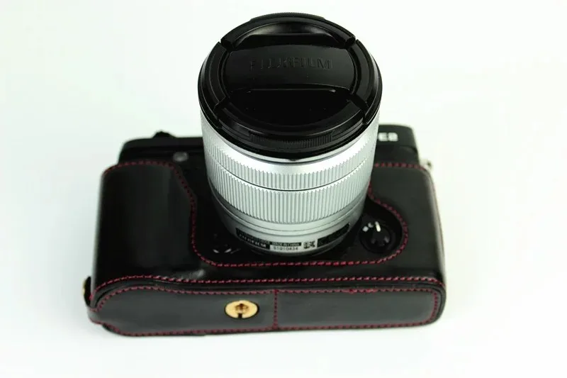 hiking camera backpack Fashional Camera Bag Case For Fujifilm XE2 X-E2 X-E1 XE1 PU Leather Half Body Set Cover With Battery Opening camera backpack for women