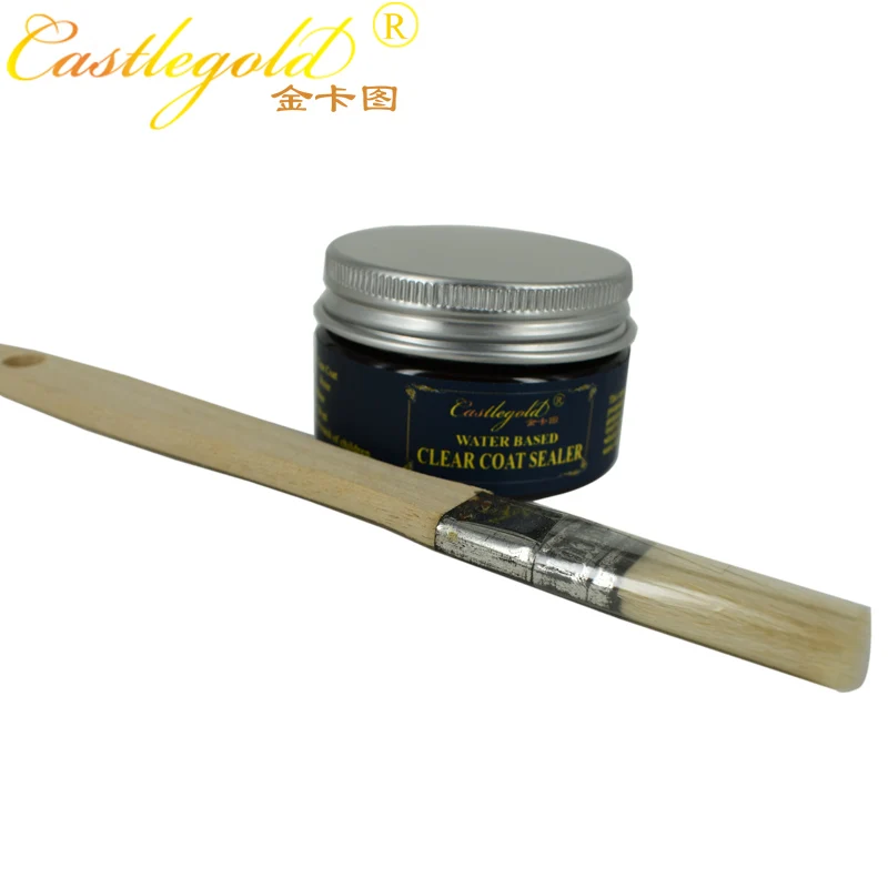 

Topcoat Sealer of aluminum leaf Taiwan leaf Real gold leaf and Powder diluent - 35 ML Water based Clear Coat Sealer