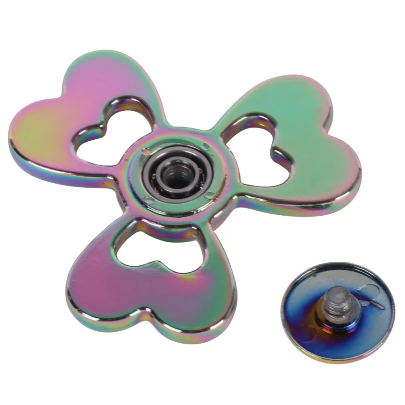 Clover Three Leaf Colorful Hand Spinner Metal EDC Tri-Spinner Bearing Fidget Finger Kids Adult Focus Creative Funny Toy Clover Three Leaf Colorful Hand Spinner Metal EDC Tri-Spinner Bearing Fidget Finger Kids Adult Focus Creative Funny Toy