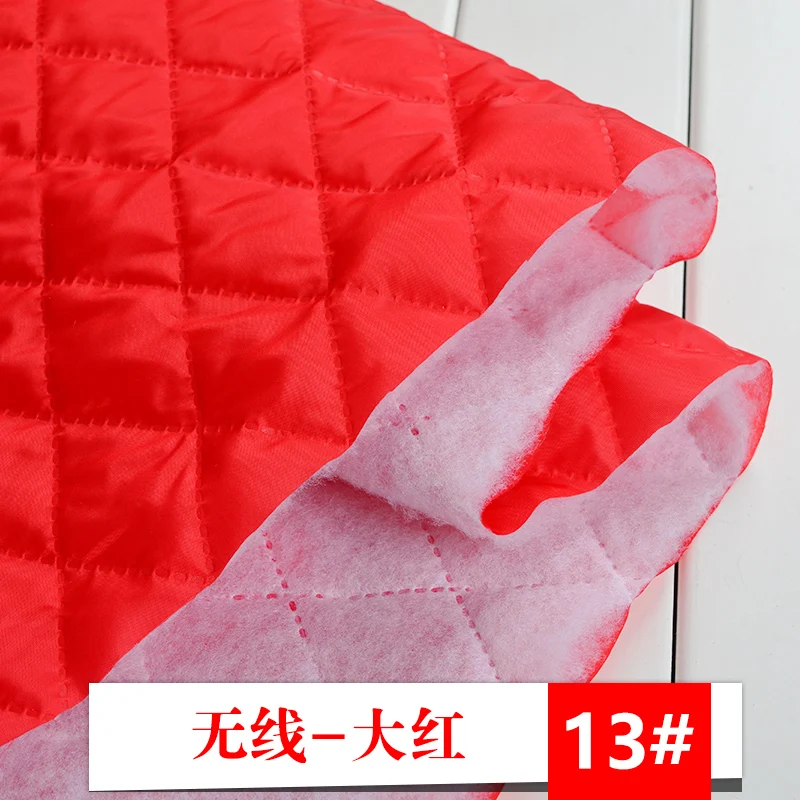 Утолщенная стеганая подкладка из хлопчатобумажной ткани для зимнего пальто подкладка из хлопка стеганая куртка Подушка для стула ручная работа 150*50 см - Цвет: red
