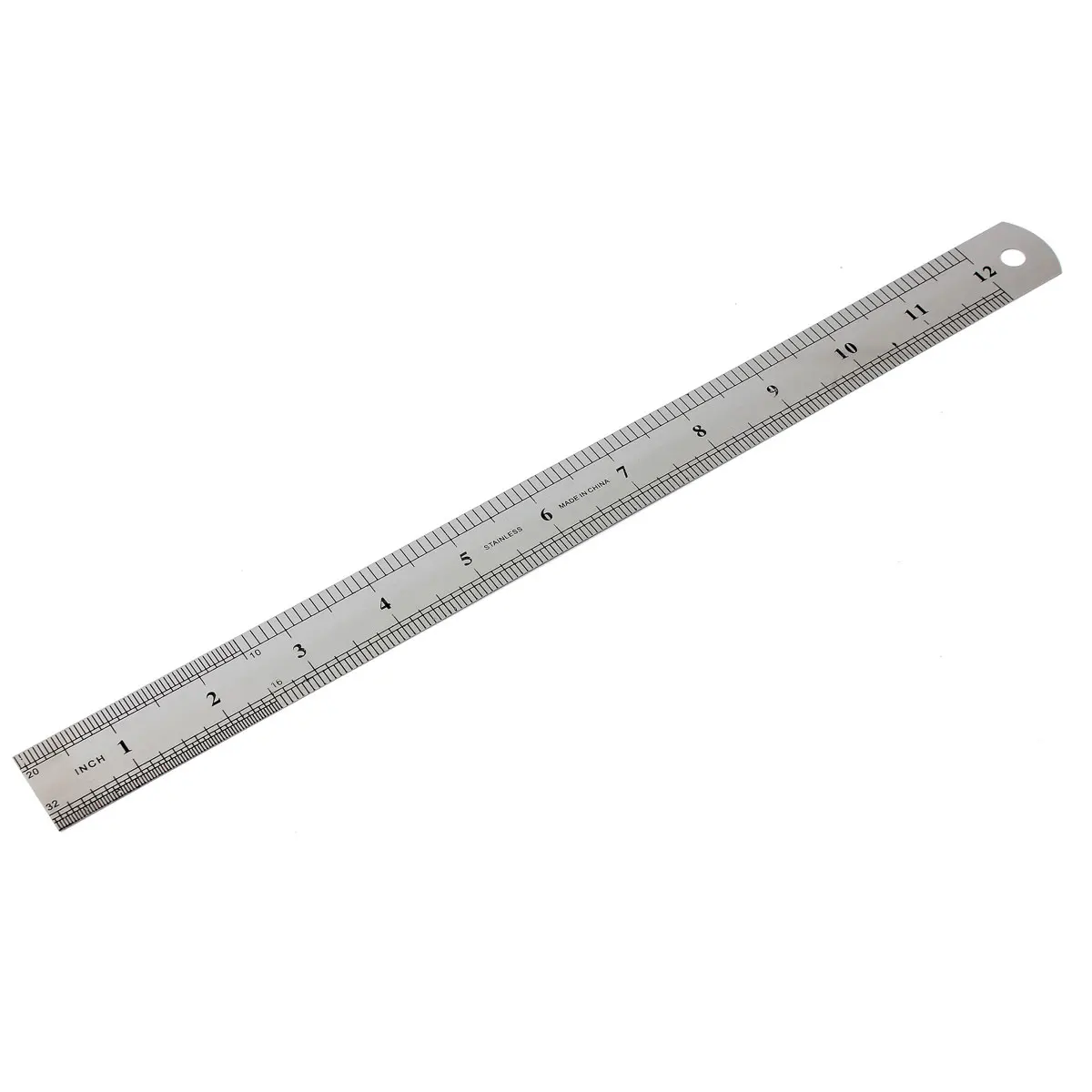 

JIGUOOR 30cm 12 inch Stainless Steel Precision Double Sided Metal Metric Straight Ruler Measuring Tool