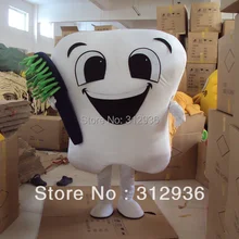 Новинка года Dr. Зубная щётка Маскоты костюмы для взрослых Рождество Хэллоуин наряд Необычные платья Костюм зубы, зуб