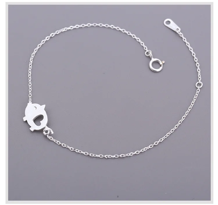 Новые поступления 925 пробы серебряные браслеты со Свинкой Модный свадебный браслет для женщин Стерлинговое Серебро-ювелирные изделия
