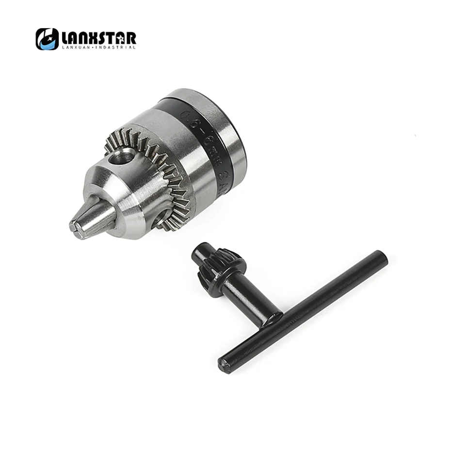 Lanxstar B10 Micro Motor Tapered Chuck With Casing And Motor Shaft3.17mm 4mm 5mm 6mm 6.35mm 7mm /8mm Power Tool Clamping 0.6-6mm