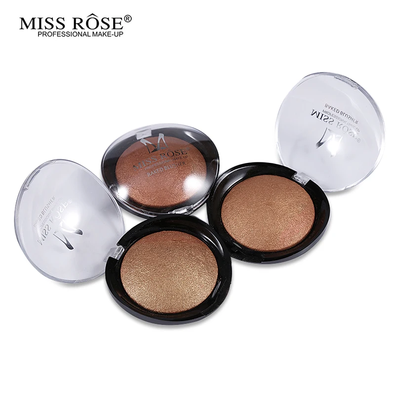 MISS ROSE, 1 шт., для черных женщин, красивые Румяна для лица, макияж, запеченные для щек, цветные бронзаторы, румяна, палитра цветов, ete, гладкие косметические тени