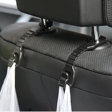 Автомобильный Органайзер на спинку сиденья авто вешалка крючки зажима для сумочки 2шт