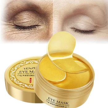 

Gold Eye Mask Eye Patches for Eye Care 60 Pcs Anti-Puffiness Moisturizing Sleeping Mask Remover Dark Circles Anti Age Skin Care