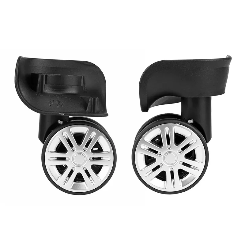 

Osmond 1 Pair Replacement Luggage Wheels Rubber Travel Suitcase Wheels Black 360 Degree Trolley Cases Left & Right Wheels