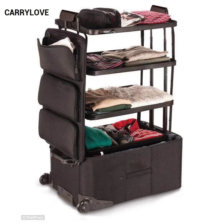 CARRYLOVE долгая серия багажа 26 дюймов, водонепроницаемый багаж фирменный туристический чемодан на вращающихся колесиках