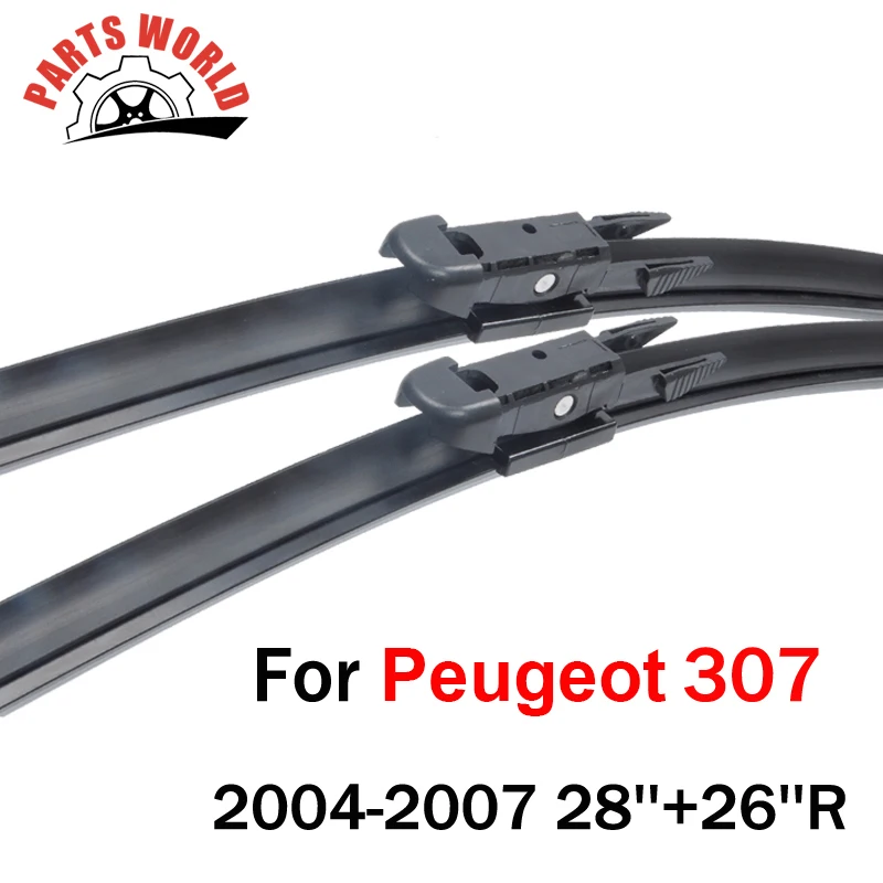28''+26'' Pair Windscreen Front Wiper Blades For Peugeot 307 2004 2007