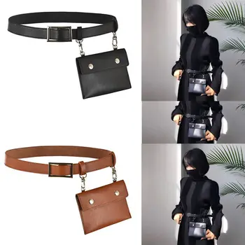 

2019 Fashion Women Waist Belt Bag New Design Mini Round Ring Envelope Shoulder Purse Phone Wallet Pouch Solid Waist Belt Packs