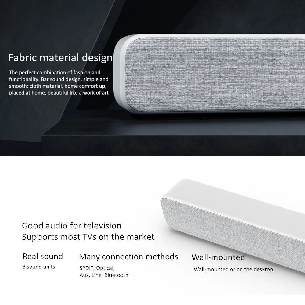 Оригинальная звуковая панель Xiaomi для домашнего кинотеатра беспроводная Mi SPDIF