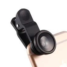 Universal 3 in1 Fish Eye+ Wide Angle + Macro Camera Mobile Phone Clip-on Lens For iphone 4/5/6S Samsung S4/S5/S6 note2 3 4 HTC