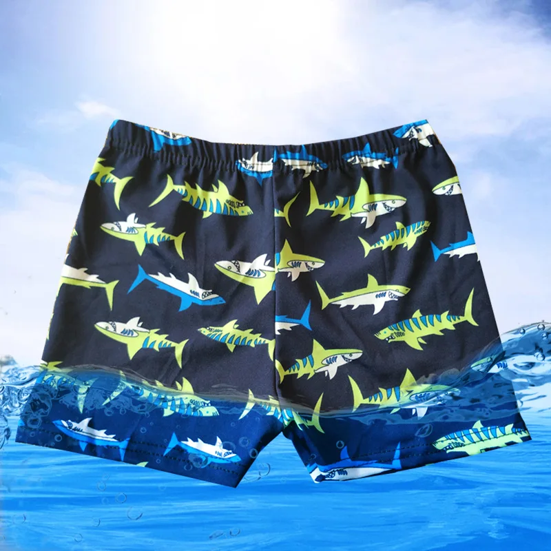 

New Style Children Swimming Trunks mixed colour (3-6-year-old) inside Tether Fabric Comfort Elastic Boy Swimsuit