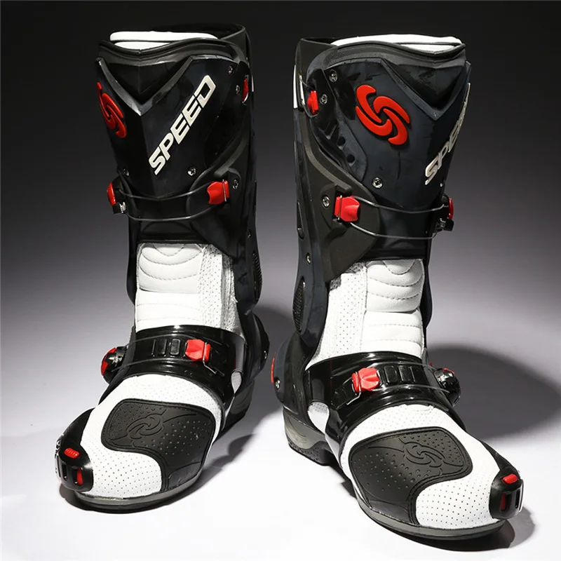 Nuevas Botas protectoras de Moto Motocross Racing Speed Shoes Moto Boot Dirt Bike ciclismo deportes Botas B1003