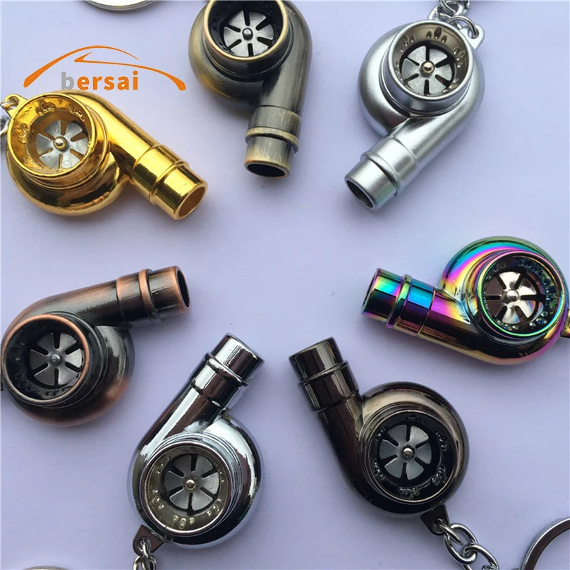 Turbo Keychain Car Turbocharger Keyring Mini KeyRing Activity Gift
