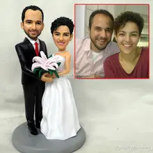 Специальный подарок Свадебные игрушки мини воск рисунок на заказ день рождения Жених и невеста свадебные подарки идеи Свадьба уникальный подарок ручной работы кукла