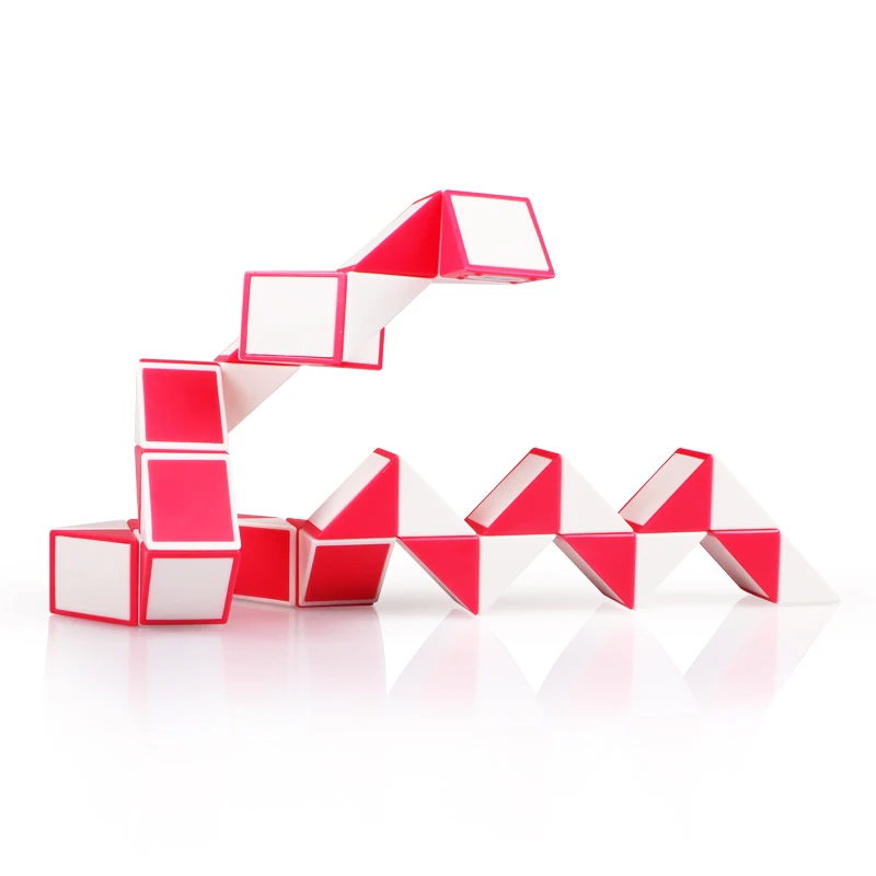 QYTOYS 24 Blocks Magic Snake Cube 36 Segments Speed Blocks Snake Twist Puzzle 48 Blocks Speed Magic Ruler Gifts For Kids