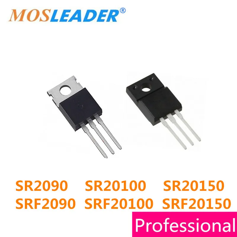 Mosleader 50 шт. TO220 SR2090 SR20100 SR20150 TO220F SRF2090 SRF20100 SRF20150 20A 90 В 100 В 150 В высокое качество Шоттки