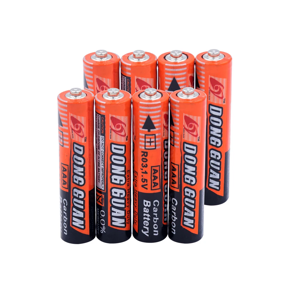 AAA 1,5 V карбоновая сухая батарея UM4 LR03 батареи для игрушек дистанционного управления - Цвет: 8 PCS