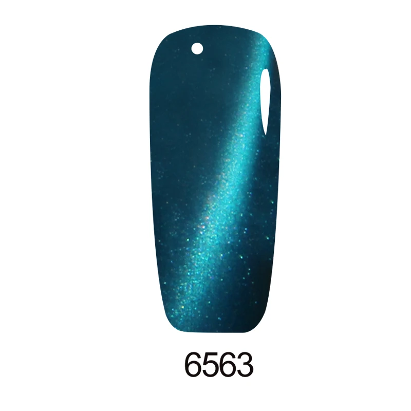 KADITION Gel 1Pcs Magnet 3D Cat Eye Nail Gel Polish 7ML Varnish Soak Off UV LED Long-lasting Magnet Polish Gel Lacquer Nail Art - Цвет: 6563