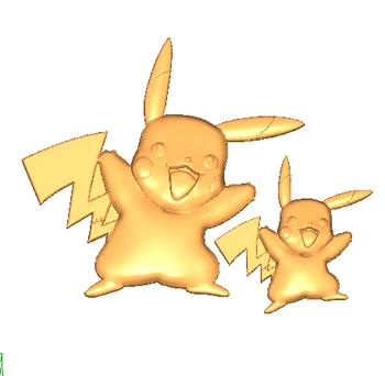 

Luyou DIY cake decoration baking tools two Pikachu Cartoon Wizard chocolate silicone fandont lace mold FM1217