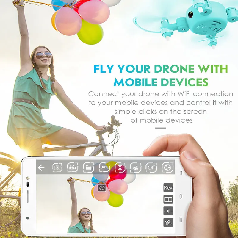 

JJRC D4 Foldable 2.4GHz WiFi Camera Altitude Hold Remote Quadcopter Drone