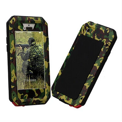 bilder für Neue stoßfest staubdicht armee camouflage rüstung gehärtetem glas bildschirm film metall case abdeckung für iphone 4 4 s/5 5 s se/5c/6 6 s/plus bilder für Neue stoßfest staubdicht armee camouflage rüstung gehärtetem glas bildschirm film metall case abdeckung für iphone 4 4 s/5 5 s se/5c/6 6 s/plus