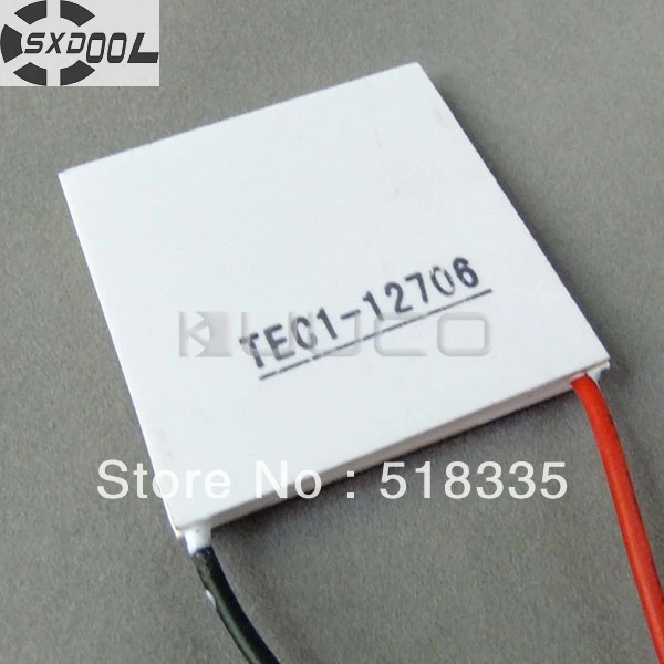 

SXDOOL Wholesale!TEC Peltier Module TEC1-12706 Thermoelectric Cooler Cooling Plate 12V 40mmx40mm