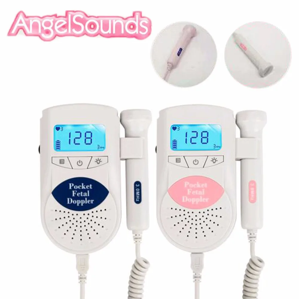 Фетальный допплер с ЖК экраном и подсветкой монитор сердца Angelsounds для домашнего