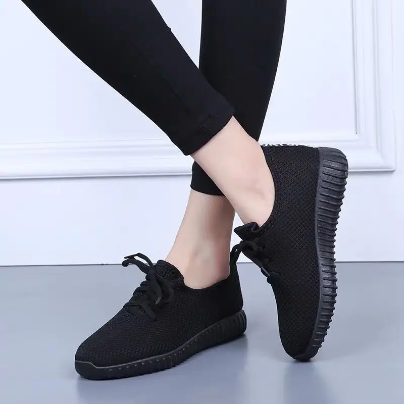 

Tenis Feminino 2019 autumn New Breathable Women Vulcanized Sneakers Lightweight Casual Shoes Lace-up Shoes Slip on Flats Shoes