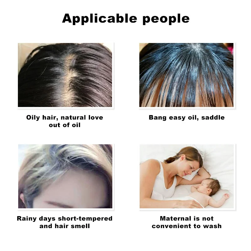 Dry Shampoo Powder Oily Hair Quick Dry Powder Instantly Hair