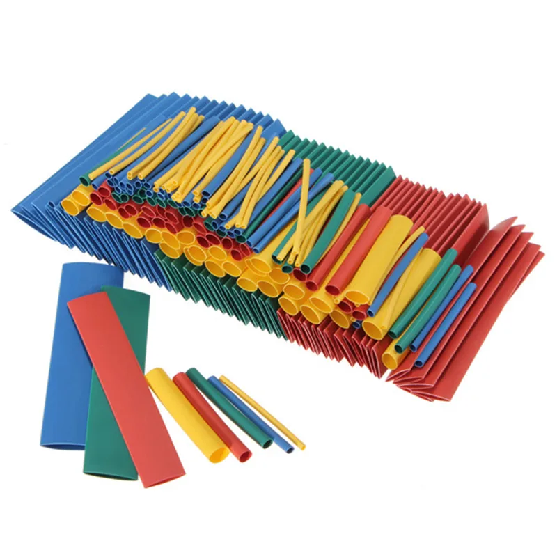 

4 Colors 12.4m 2:1 Heat Shrink Wire Wrap Assortment Tubing Electrical Connection Cable Sleeve 260pc