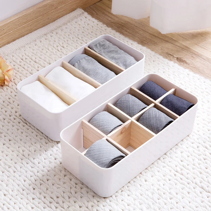 Partial Underwear Storage Box Covered Underwear Plastic Finishing rack
